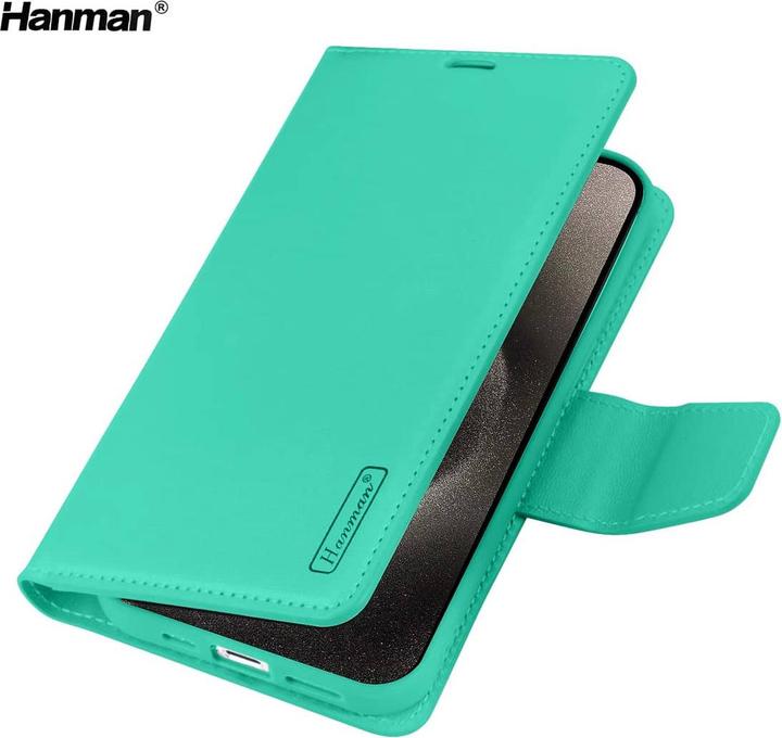 Produktbild Hanman Apple iPhone 17 Pro - Mill Flip Case mit 3 Kartenfächern, Türkis (Apple iPhone 17 Pro)