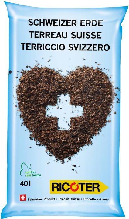 Ricoter Terre suisse (40 l, Sol sans tourbe)