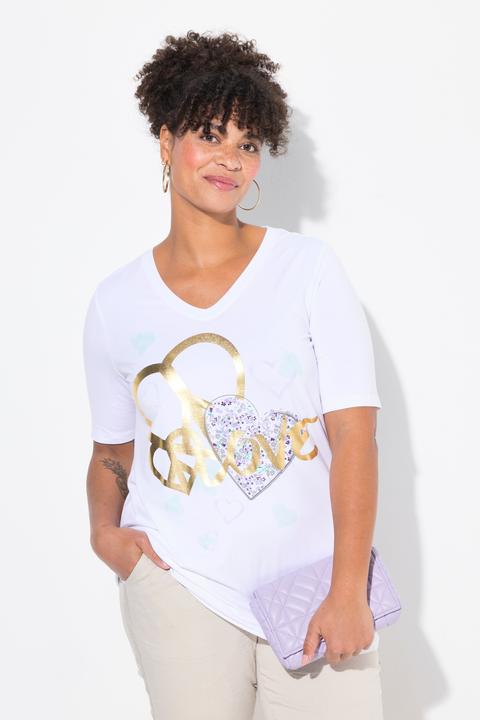 Actual product image Miamoda T-Shirt, A-Linie, Herz-Motiv (52)