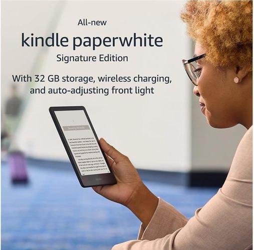Actual product image Amazon Kindle Paperwhite Signature Edition (11th Generation) 2021 (6.80", 32 GB, Black)