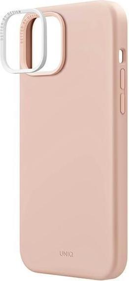 Produktbild Uniq etui Lino Hue iPhone 14 6,1" Magclick Charging różowy/blush pink (Apple iPhone 14)