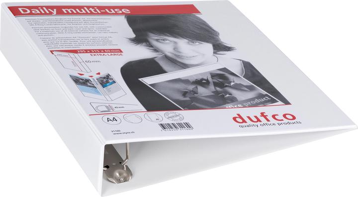 Actual product image Dufco Ring binder 5.4 cm, White (A4, 54 mm, 1 pcs.)