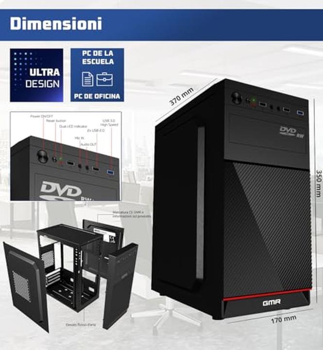Actual product image GMR Ultra i7 Business Office PC with 32GB RAM, 1TB SSD, DVD±RW, USB 3, Windows 11 Pro, WiFi Bluetooth (32 GB, 1000 GB)