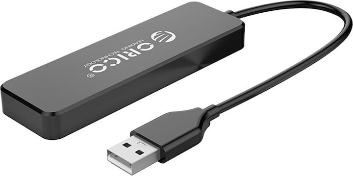 Produktbild Orico Converter FL01 USB-A Hub Docking Station 4x USB-A 2.0 - Black (USB-A, 4 Ports)