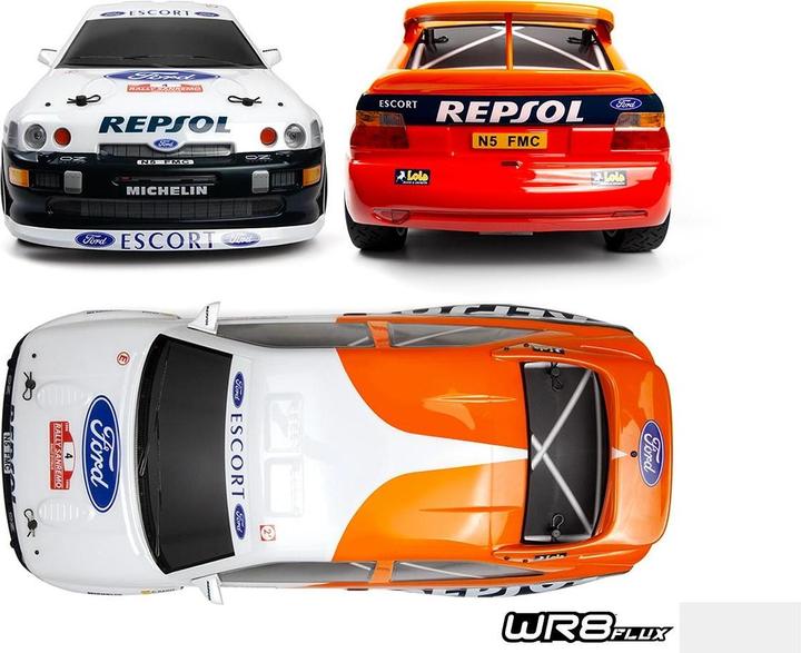 Immagine prodotto HPI WR8 Flux 1996 Ford Escort RS Cosworth (Brushless RTR-Auto - ohne Akkus, ohne Ladegerät) (RTR pronto all'uso)