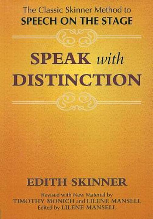 Produktbild Speak with Distinction (Englisch, Edith Skinner, 2007)