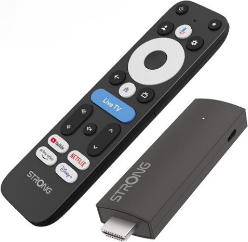 Actual product image Strong LEAP-UNA+ Android TV Stick sw (8 GB, Android 14)