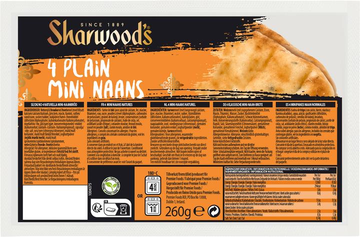 Sharwoods Naan Brot nature mini (270 g)