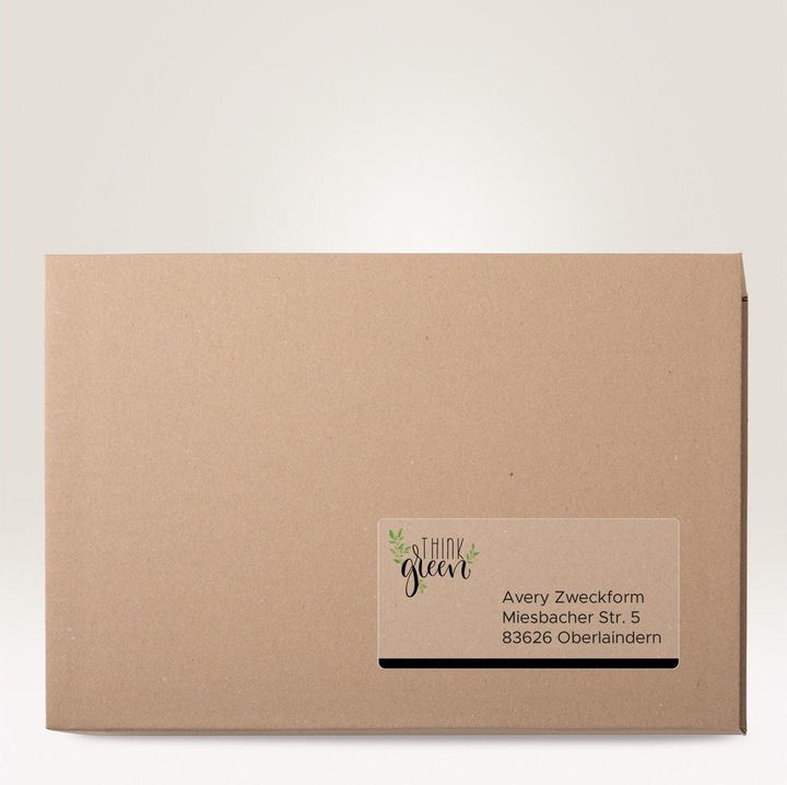 Actual product image Avery Universal labels J8567-25 Transparent 210 mm x 297 mm