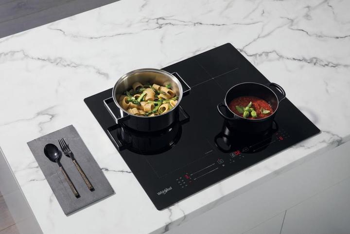 Actual product image Whirlpool induction hob WF S7560 NE 60 cm, 1 FlexiSlide, Booster, Black (59 cm, Induction hob)