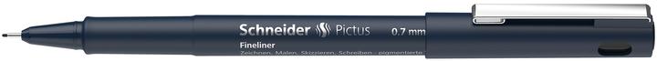 Produktbild Schneider Fineliner Pictus, 0,7 mm, schwarz (Schwarz, 1 x)