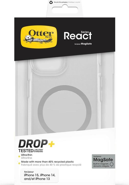 Produktbild OtterBox React mit MagSafe (Apple iPhone 13, Apple iPhone 14, Apple iPhone 15, Apple iPhone 16e)