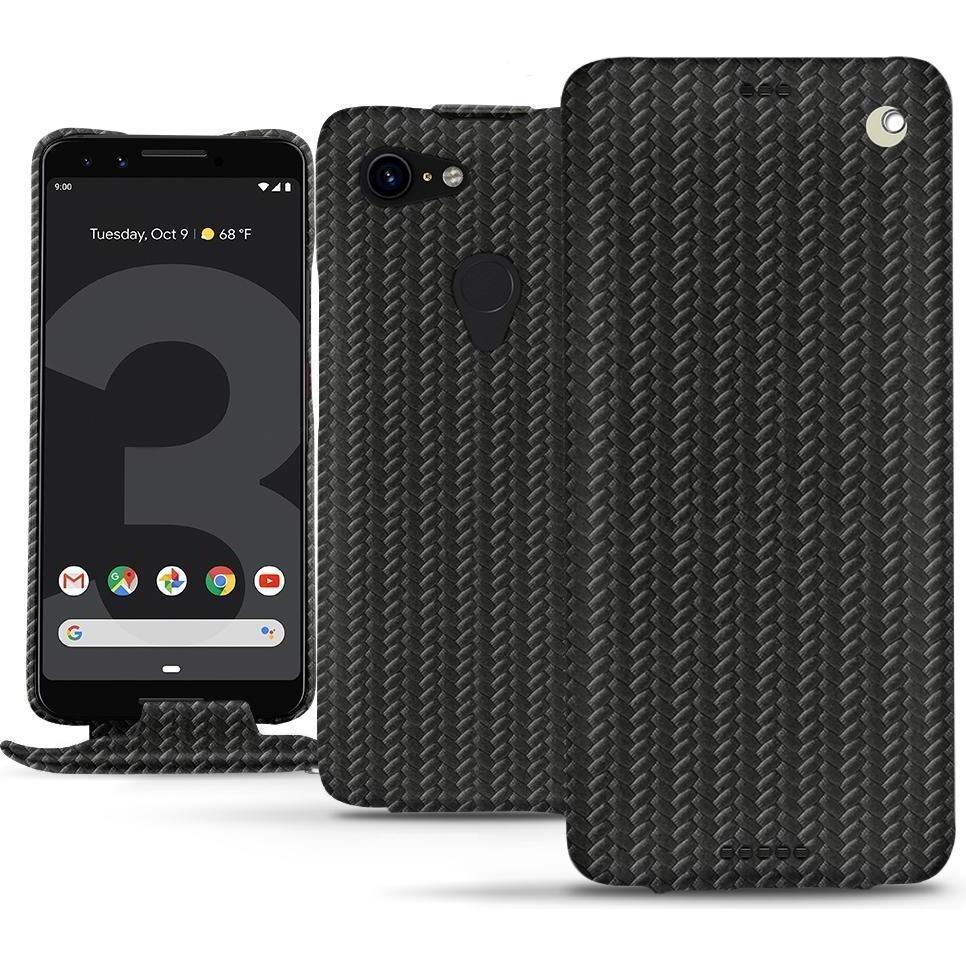 Noreve Lederschutzhülle vertikal (Google Pixel 3 XL), Smartphone Hülle, Schwarz