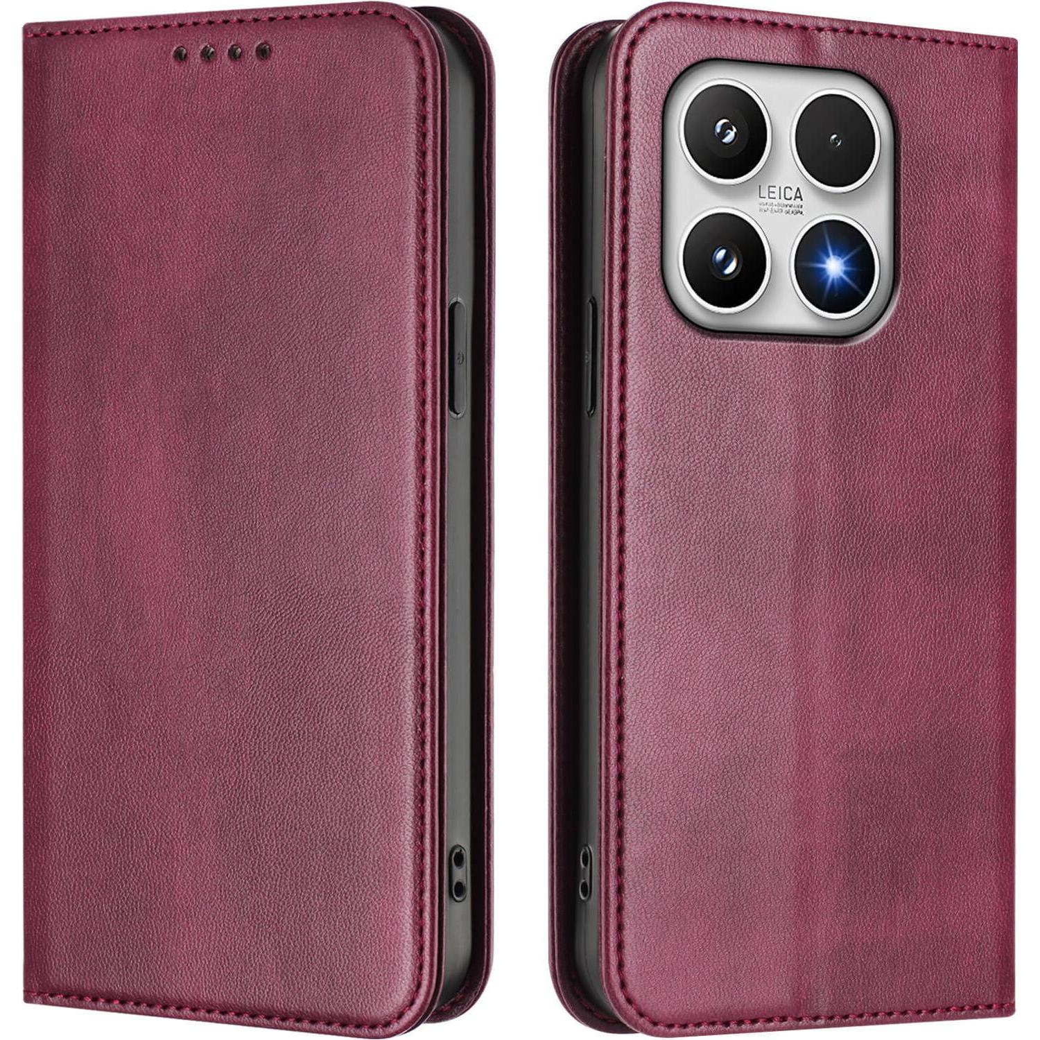 Cover-Discount Xiaomi 17 - Vintage Flip Case (Xiaomi 17), Cover smartphone, Rosso