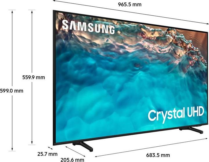 Image du produit Samsung UE43BU8002K (43", LED, LCD, DHU)
