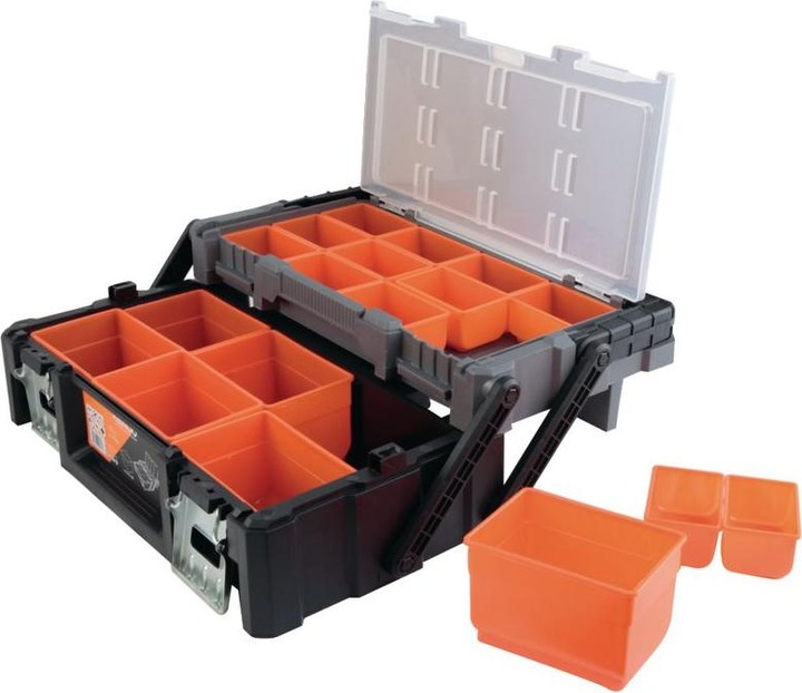 Kendo Small parts case with 18 boxes