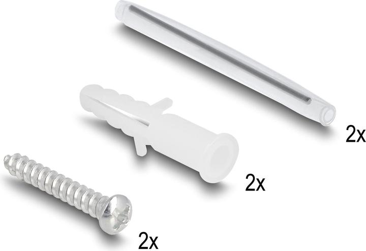 Actual product image Delock Wall-mounted fibre optic junction box for 2 x SC simplex or LC duplex white (0.13 m)