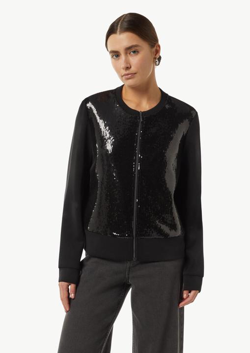 Produktbild Comma Sweatshirt Jacke Sweat-Jacke mit Pailletten-Besatz (44)