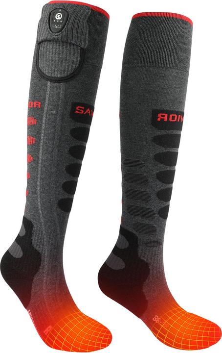 Actual product image Savior Bluetooth Montreal heated ski socks incl. rechargeable battery (42 - 44)