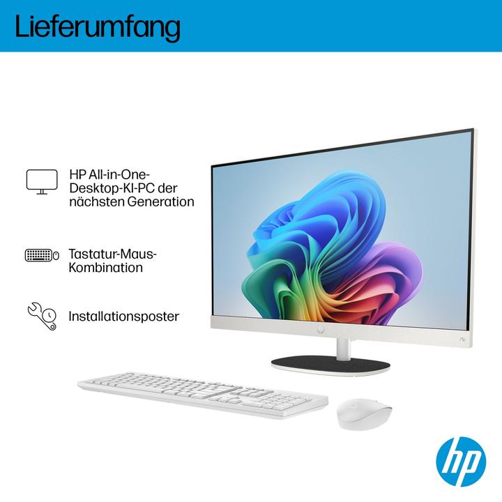 Actual product image HP 24-ct2450ng AiO 23,8" FHD Ryzen AI 5 340 16GB/1TB SSD Win11 BX8Y9EA#ABD weiss (AMD Athlon II P340, 16 GB, 1000 GB)