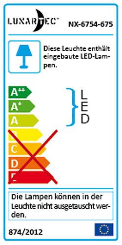 Energy Label Lunartec LED bed light for single bed with motion sensor (Warm white, 120 cm, Indoor)