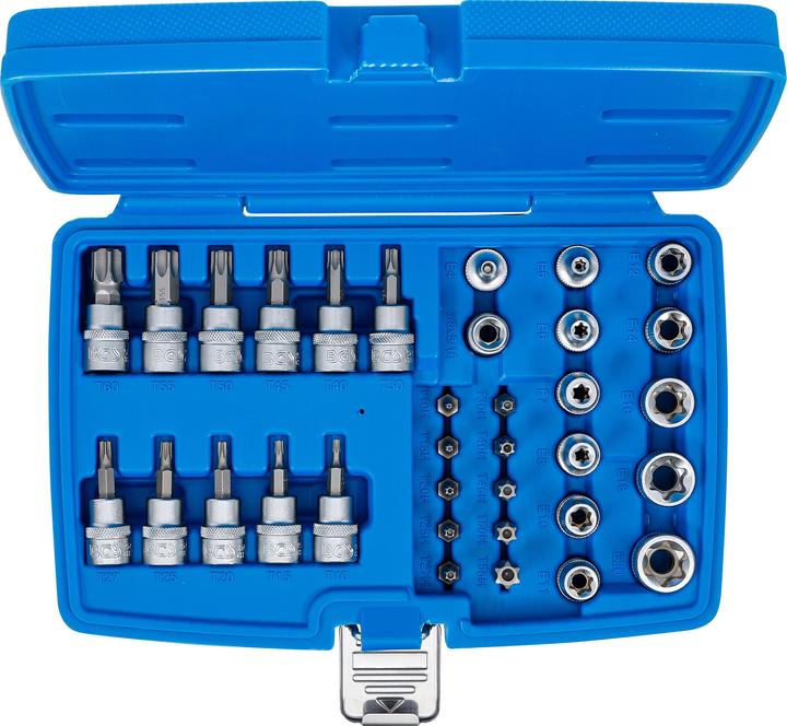 Produktbild BGS Bit- und Steckschlüsseleinsatz-Satz 10 mm (3/8") T-Profil (für Torx) 34-tlg. (T-Profil)