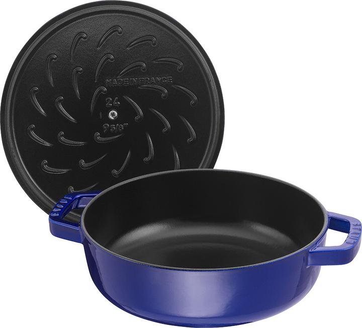 Actual product image Staub Roaster with Chistera Drop-Structure (24 cm, Casserole + Stewpot, Cast iron)