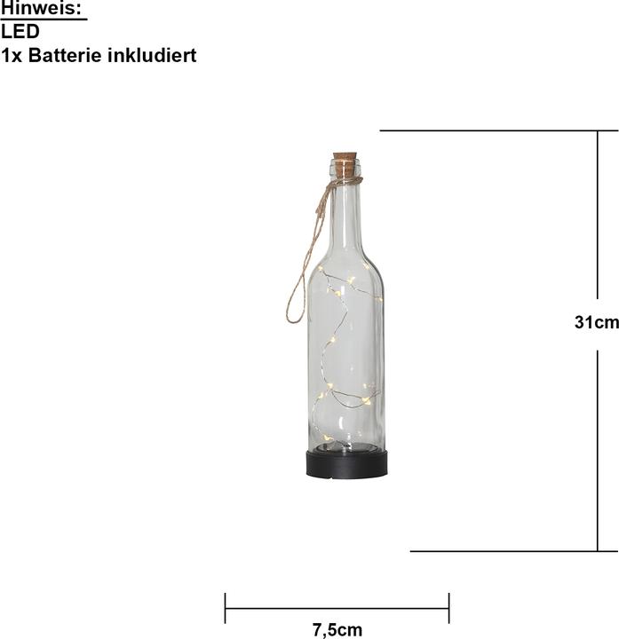 Actual product image Star Trading LED Lantern Bottle Transparency