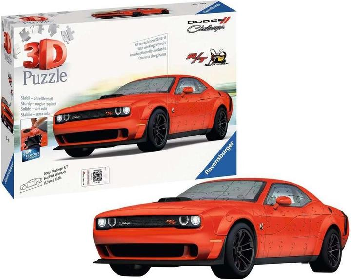 Productafbeelding Ravensburger RAV puzzel Dodge Challenger R/T Scat Pac 11284 (108 onderdelen)