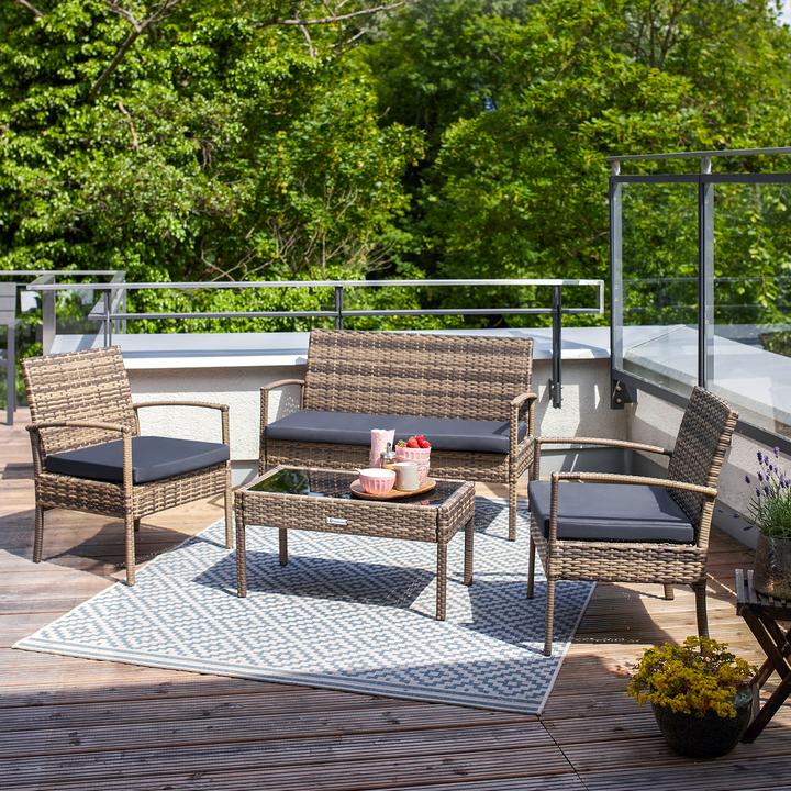 Produktbild tectake Rattan Sitzgruppe