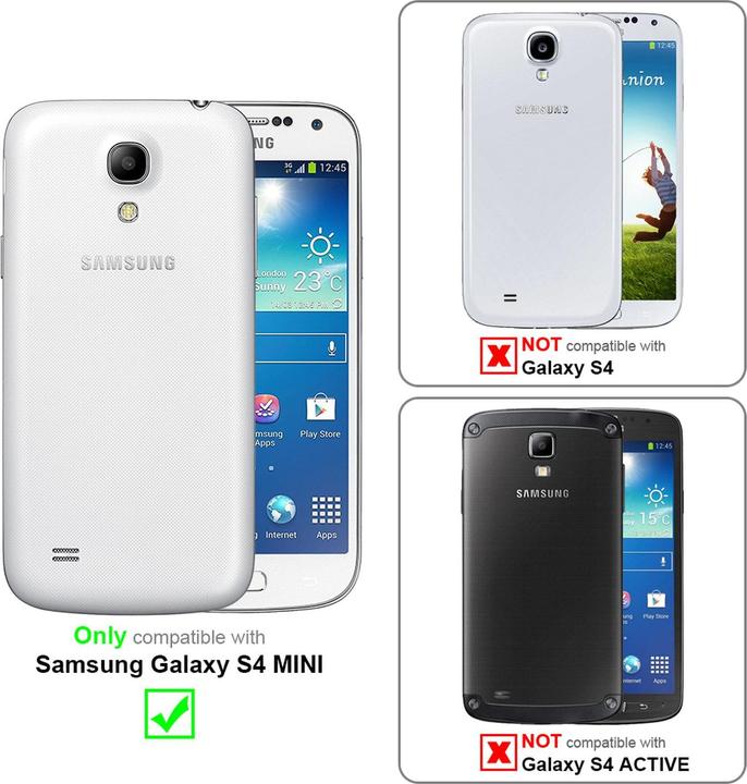 Produktbild Cadorabo Book Invisible Magnet Cover (Samsung Galaxy S4 mini)