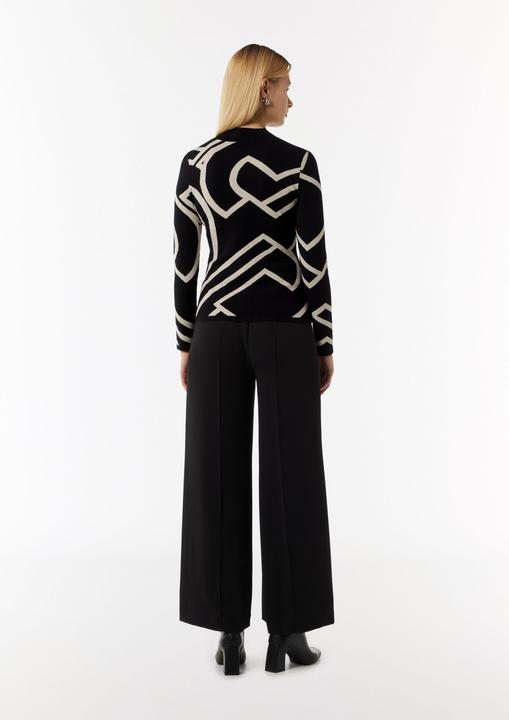 Produktbild Comma Strickpullover Feinstrickpullover mit Logo-Design (38)