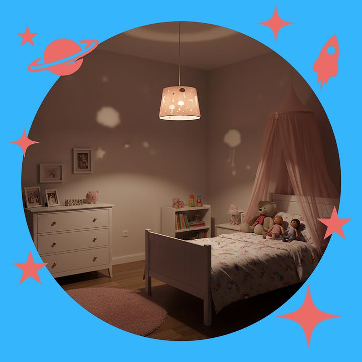 Actual product image Relaxdays Children's room hanging lamp