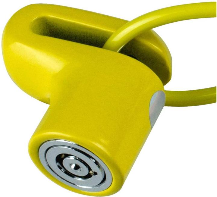 Actual product image Burg Wächter 520 50 yellow SB Brake disc lock Neon yellow Key lock (100 cm)