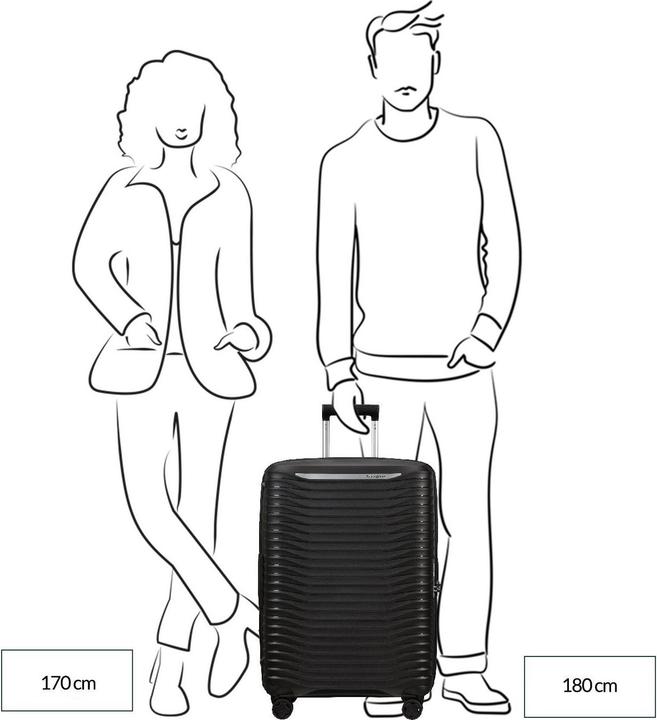 Actual product image Samsonite Upscape Trolley mit 4 Rollen erweiterbar 68cm