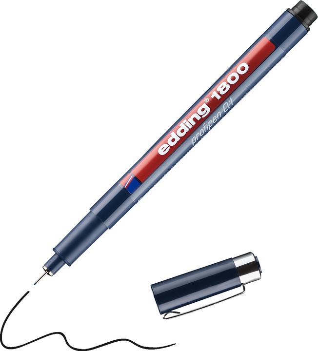 Actual product image Edding Professional tips 1800 (Black, 1 x)