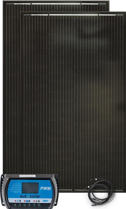 Produktbild Autosolar Solaranlage 320W mit Montagematerial für Gartenhaus (320 W)