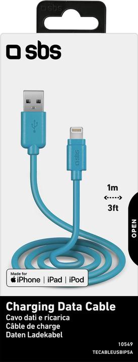 Actual product image SBS Data cable USB 2.0 to Apple Lightning (1 m, USB 2.0)
