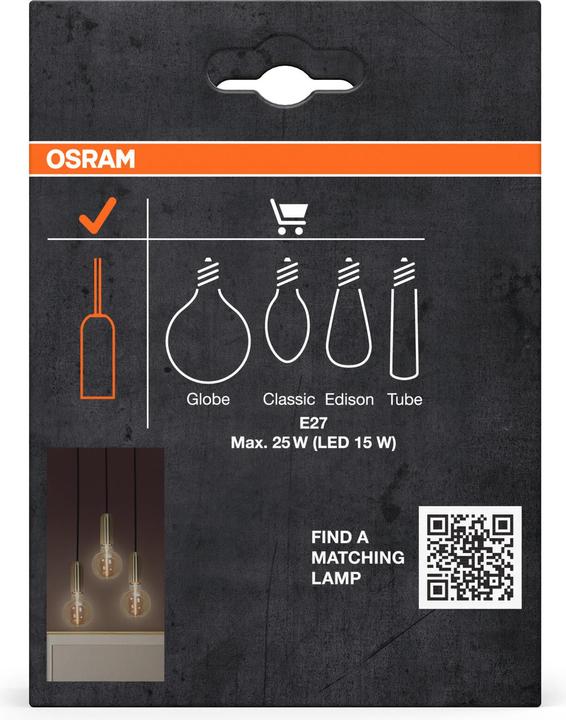 Actual product image Osram Vintage 1906 PenduLum Round Gold (E27)