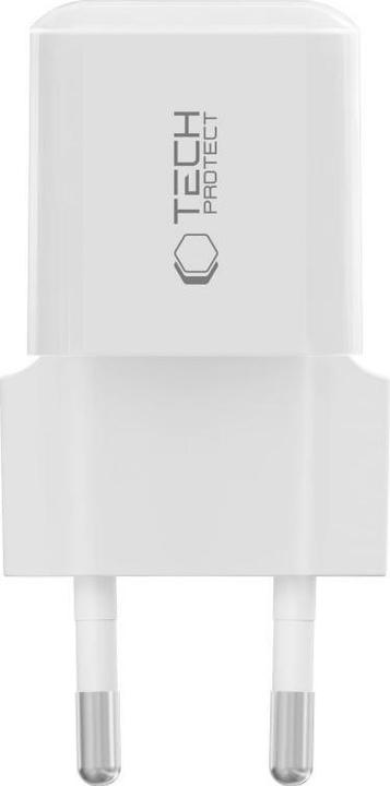 Image du produit Tech-Protect NCM25 USB-C PD 25W Wandladegerät - Weiss (25 W, 1 portion)