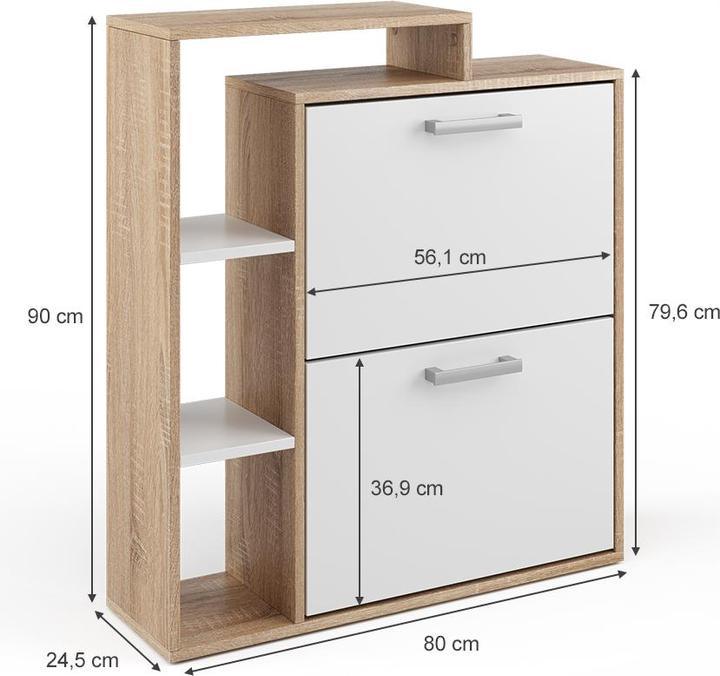 Actual product image Vicco Orlando (80 x 24.50 x 90 cm)