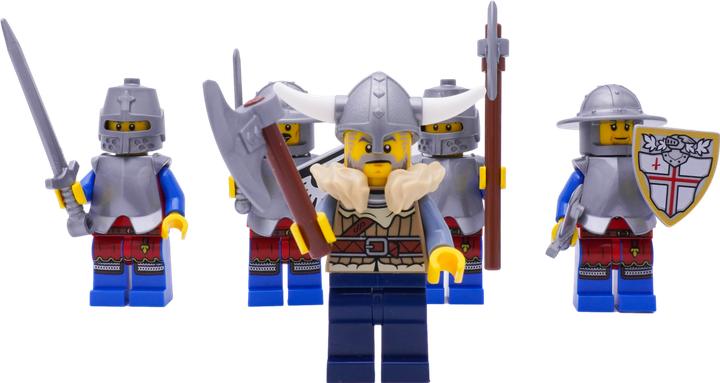 Actual product image LEGO Mittelalter-Set Set 1 Wikinger und 4 Ritter - NEU! Menge 5x