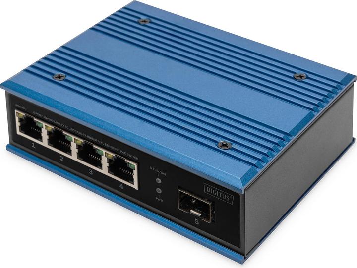 Immagine prodotto Digitus Switch Ethernet industriale da 4 porte 10/100Base-TX a 100Base-FX (4 porte)