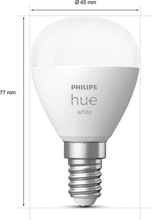 Actual product image Philips Hue White Luster (E14, 5.70 W, 470 lm, 2 x, G)