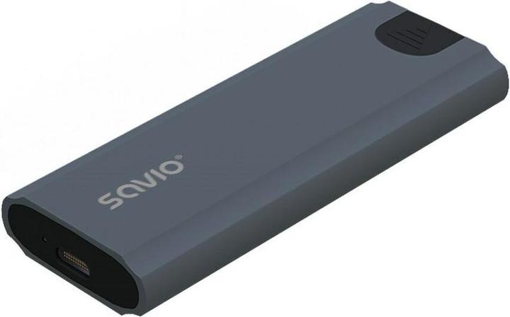 Produktbild Savio M.2 SSD NVMe externes Laufwerksgehäuse USB-C 3.1 AK-67 grau (M.2 2230, M.2 2280, M.2 2260, M.2 2242)