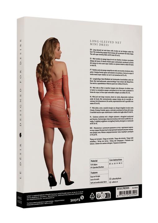 Produktbild Le Désir Long-Sleeved Net Mini Dress - One Size (One Size)