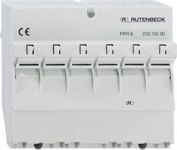 Rutenbeck Patchpanel für REG-Montage, 6 PPR-6 5-Ports, Cat.6/ClassE, geeignet für 2381 PPR-6