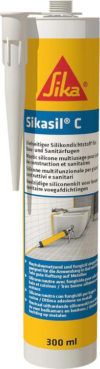 Produktbild Sika Sikasil-C (0.37 kg, Weiss, 300 ml)