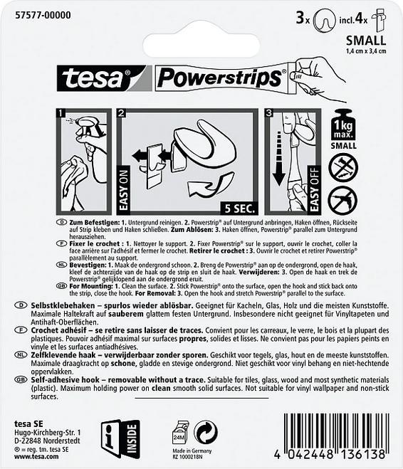 Image du produit tesa Powerstrips hook petit rond