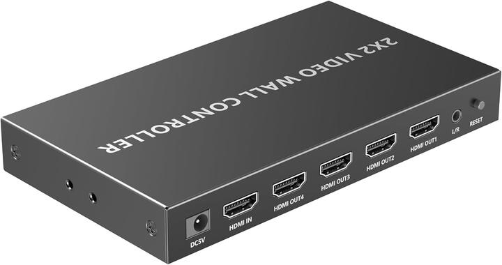PremiumCord HDMI-Videowandcontroller, 1 Eingang für 4 Displays, 8 Anzeigemodi, Full HD 1080p 60Hz